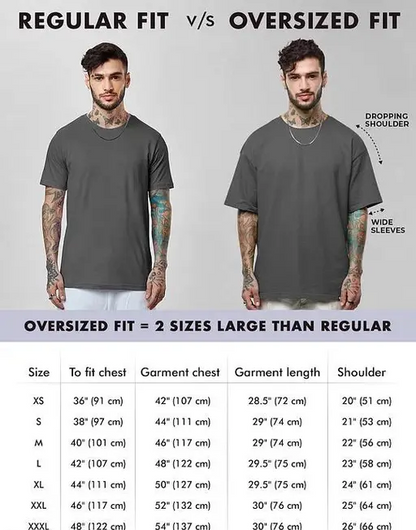 TRAVELLER BNO, TOURIST NHI – MEN'S OVERSIZED T-SHIRT