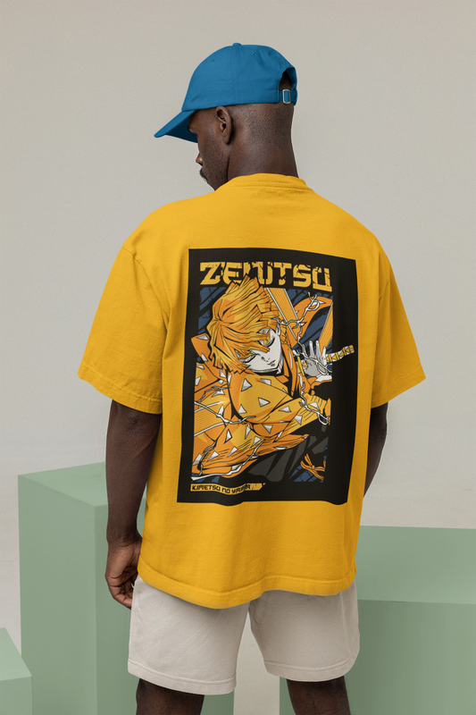 DEMON SLAYER – YELLOW OVERSIZED T-SHIRT