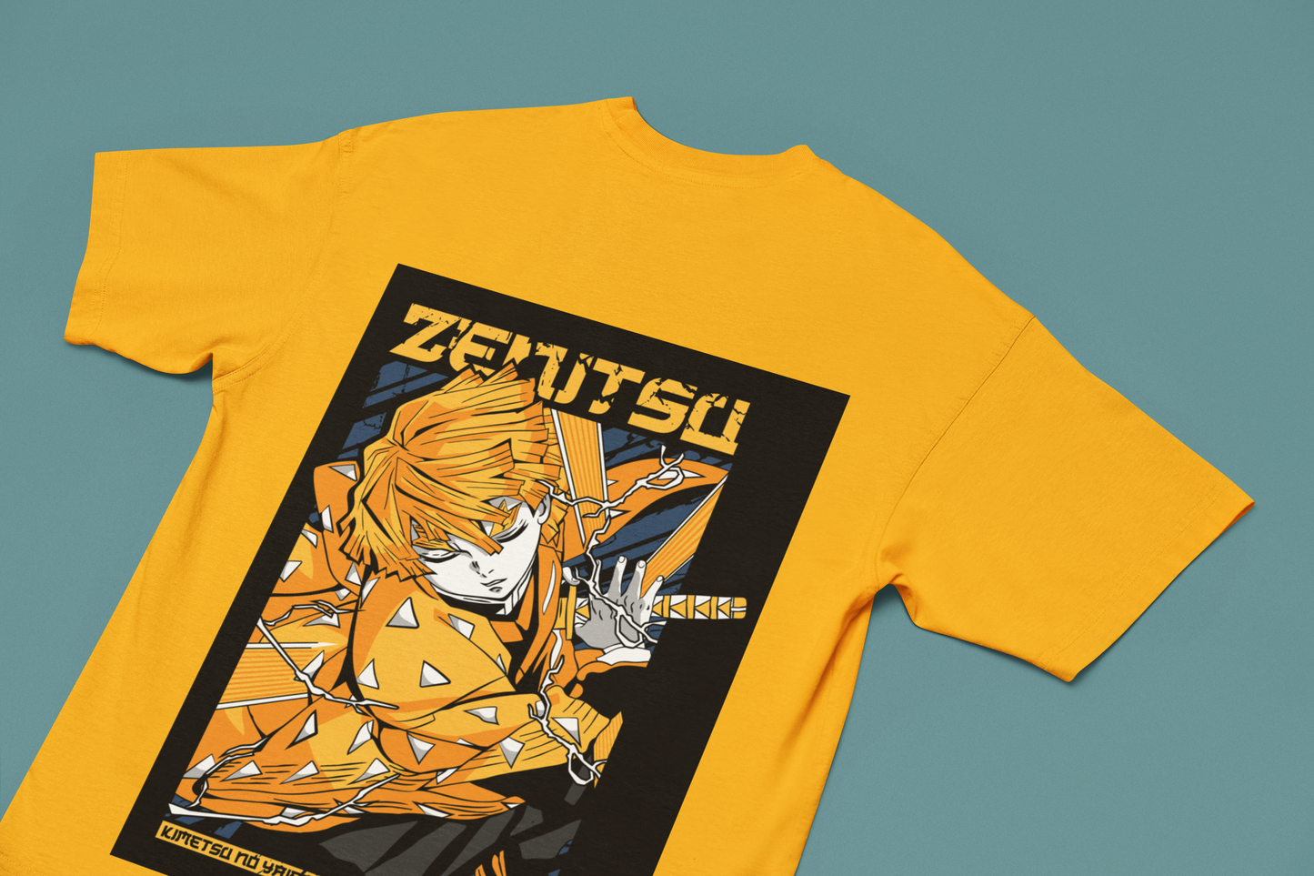 DEMON SLAYER – YELLOW OVERSIZED T-SHIRT