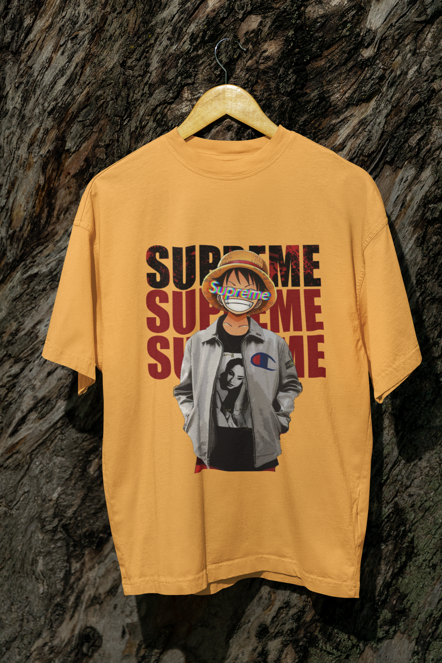 ONE PIECE Supreme Anime: Amber Oversized T-Shirt