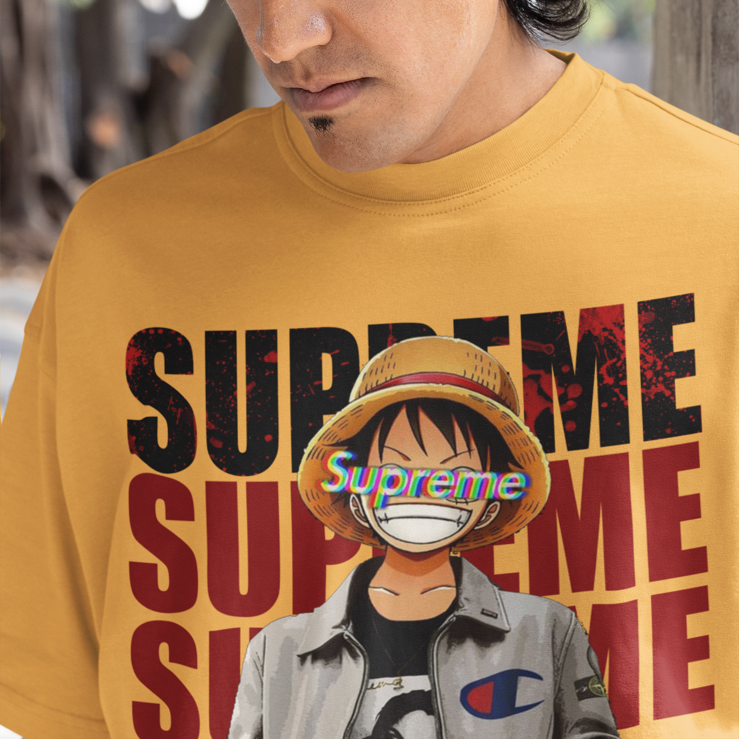 ONE PIECE Supreme Anime: Amber Oversized T-Shirt