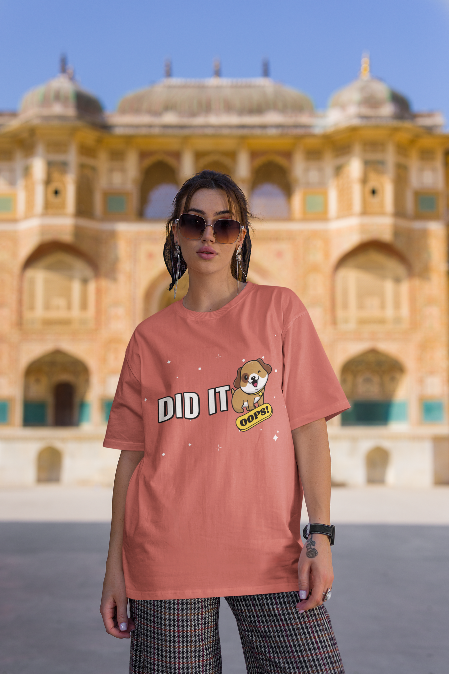 DID IT. OOPS! – WOMEN'S OVERSIZED T-SHIRT